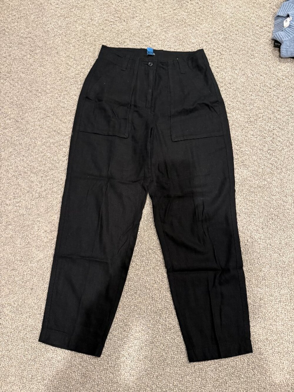 J. Crew Straight-Leg Linen Cargo Pants